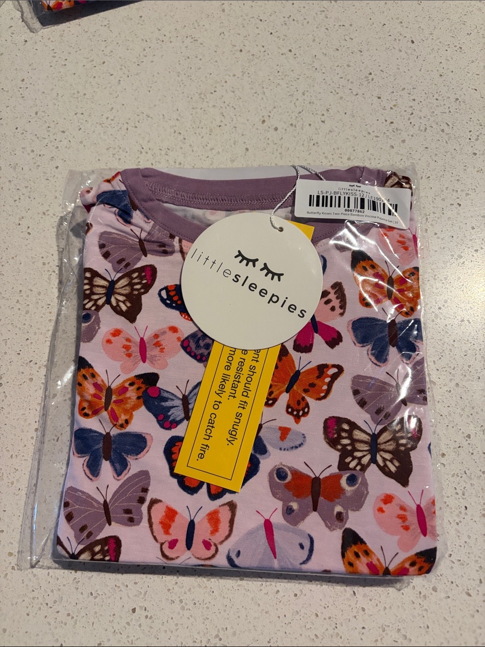 Little Sleepies Butterfly Kisses two piece